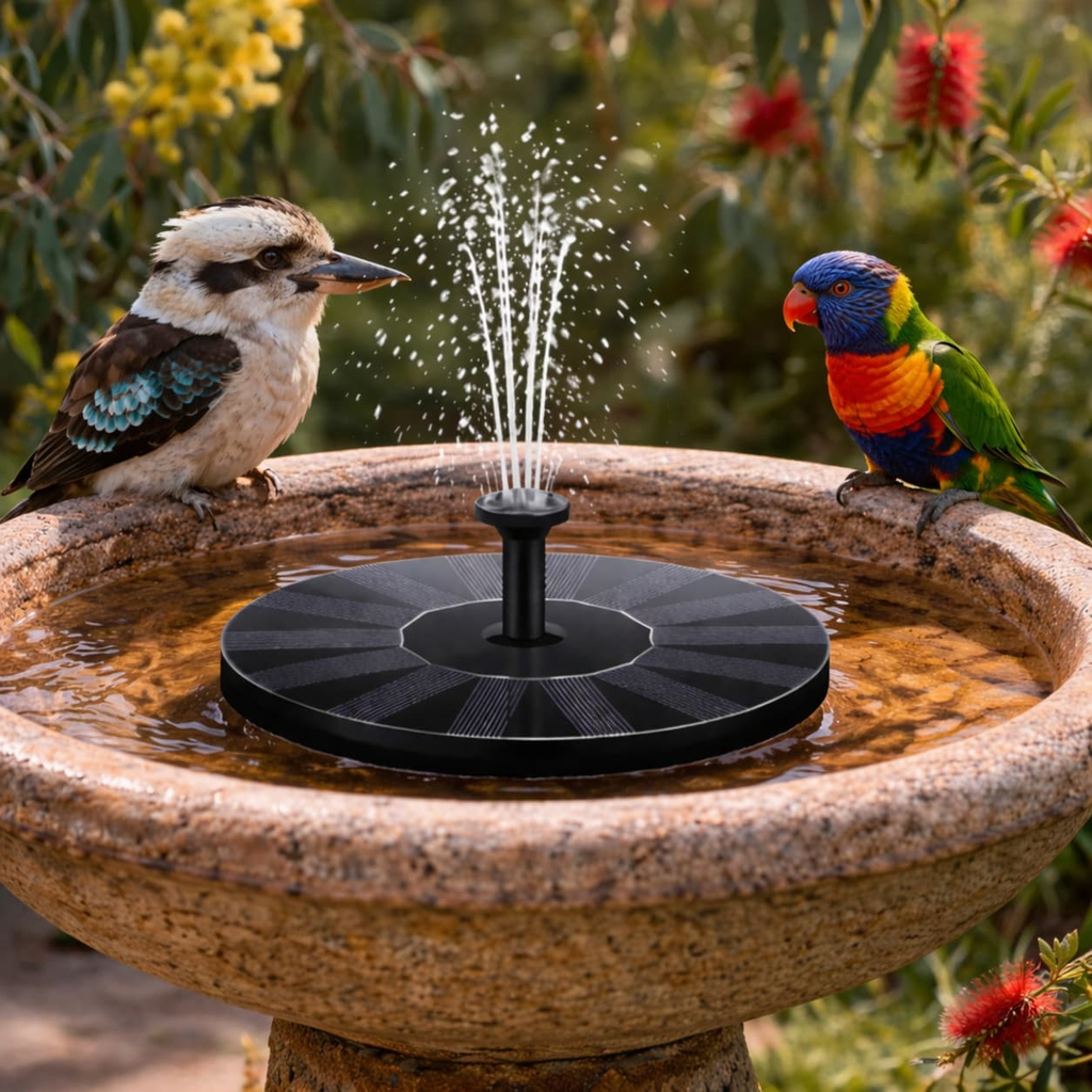 Solar Fountain Classic ☀️ Aussie Garden Favourite 🦜