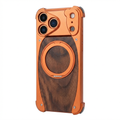 Wood Aluminum Metal Magnetic Case