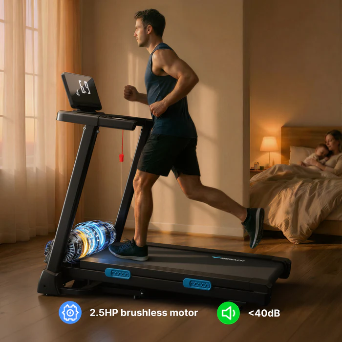 Foldable Treadmill with 15% Auto Incline