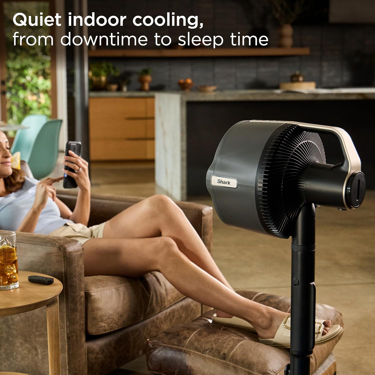 Mist Fan — Indoor & Outdoor, Integrated Misting, Pedestal to Tabletop, Corded or Cordless, Up to 24-Hr Battery, Oscillating, Charcoal Grey