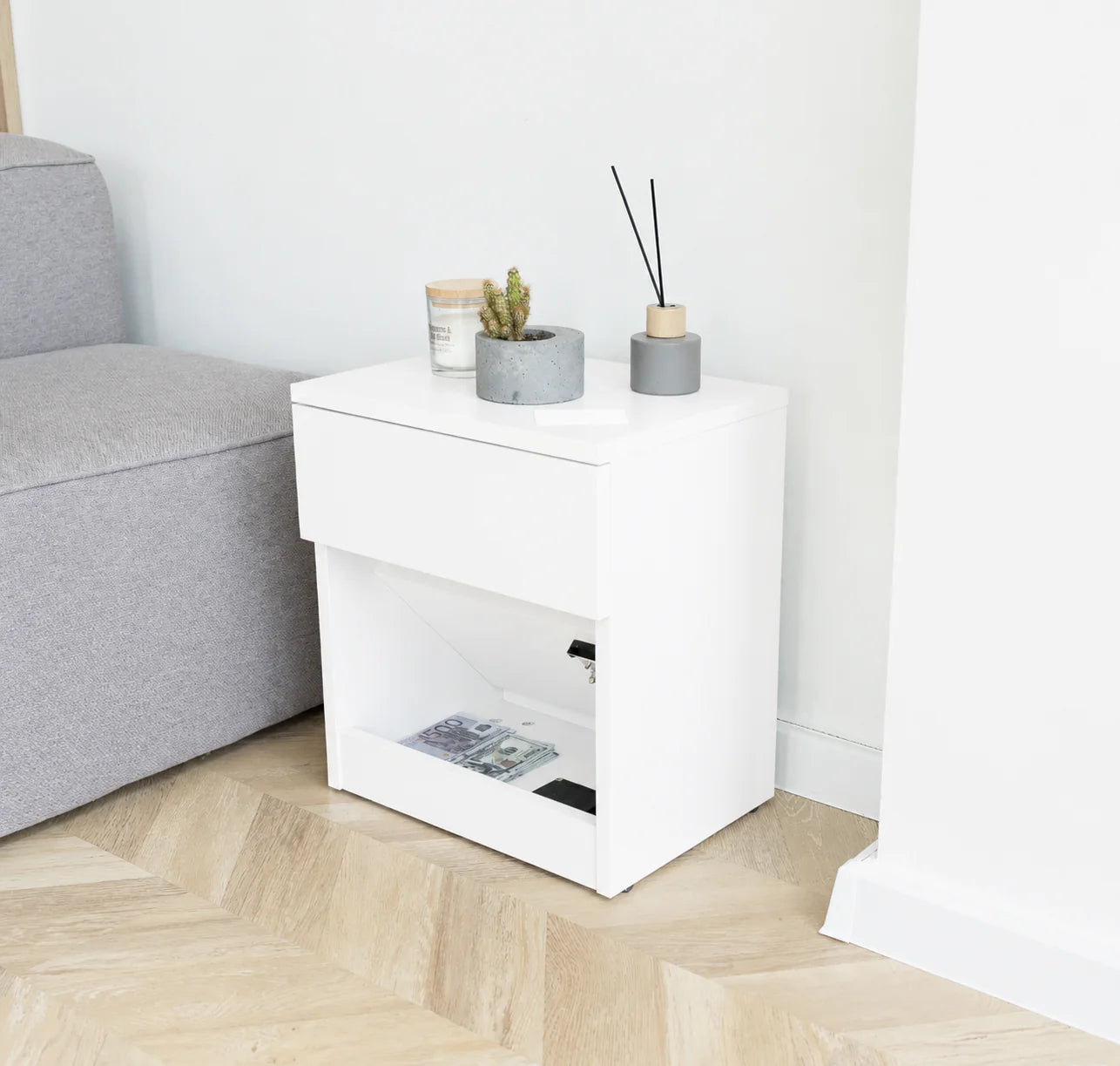 Safe Nightstand | Hidden Security Storage