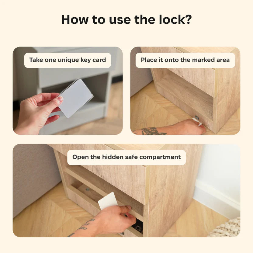 Safe Nightstand | Hidden Security Storage